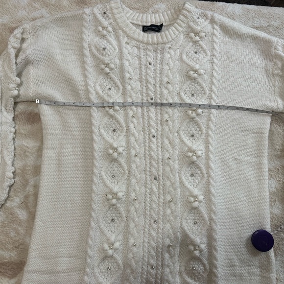 New York & Company White Sweater Dress - Picture 3 of 4